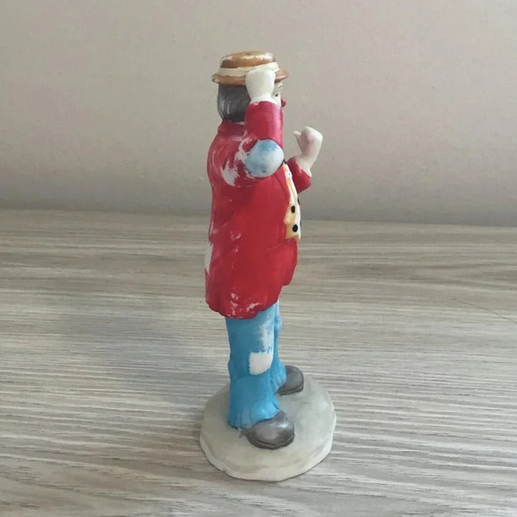 Clown en porcelaine vintage Emmett Kelly Jr fatigué Willie auto-stoppeur 6" rare - Picture 3 of 8